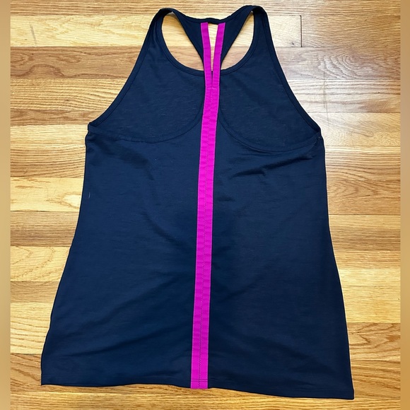Athleta Spree Tank Navy/Electric Fuchsia - Picture 6 of 7